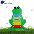 Baby Hand Knock Lovely Frog Instruments de musique Toy Pull Xylophone en bois